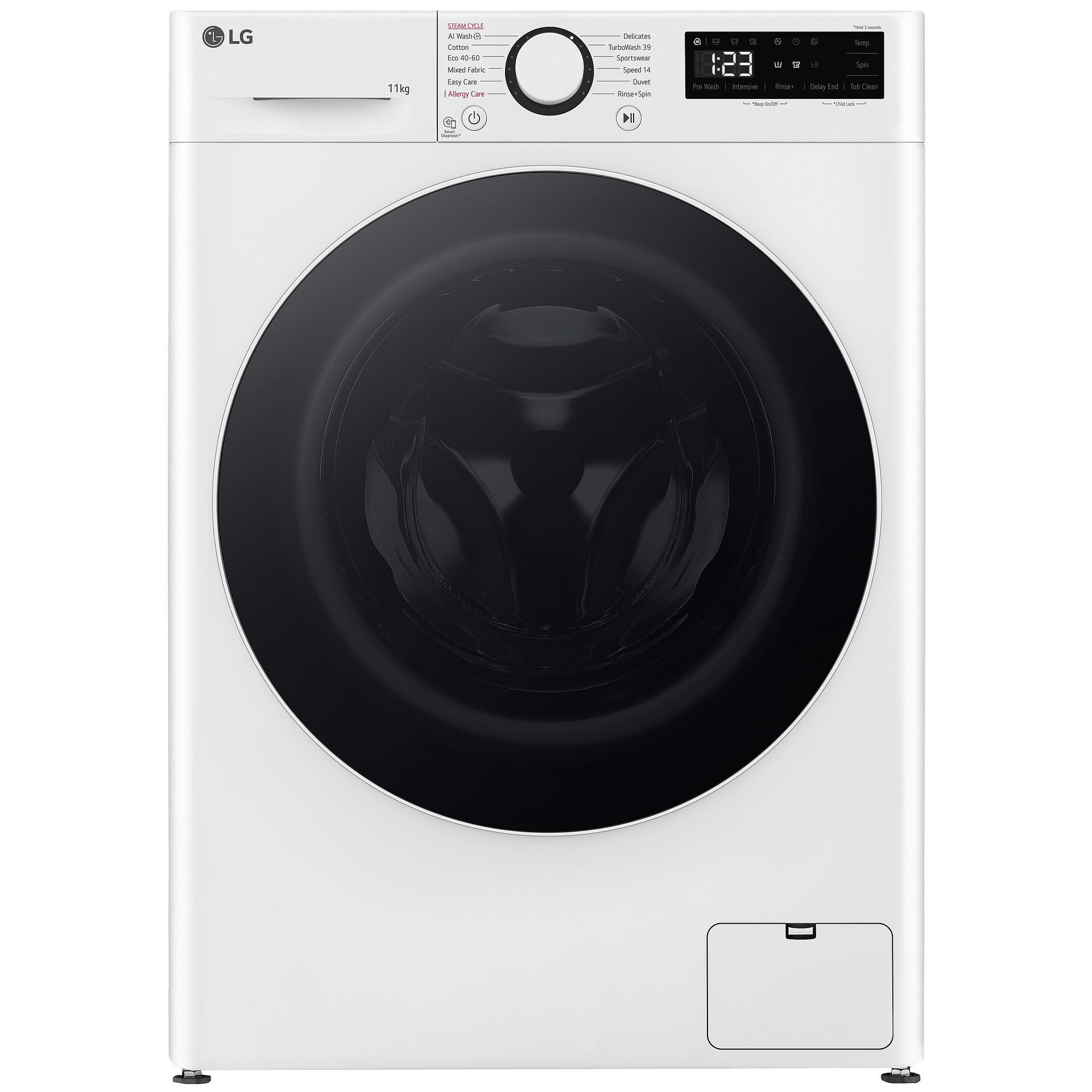 LG Πλυντήριο ρούχων F4WR511S0W , 11.00 kg, 1400 rpm, Λευκό, 85/60/57 εκ., LG